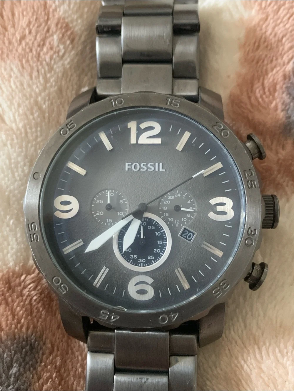 Stainless steel fossil watch